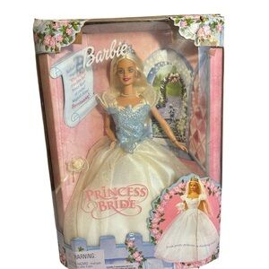 Barbie Princess Bride in White and Blue Gown